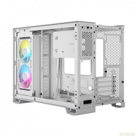 Obudowa 2500X mATX iCUE Mid-Tower Biała RGB