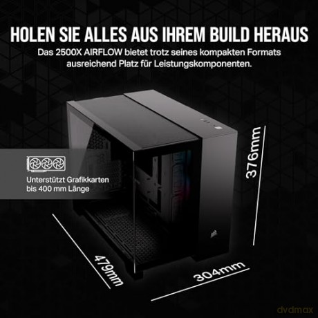 Obudowa 2500X mATX iCUE Mid-Tower Black RGB