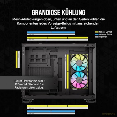 Obudowa 2500X mATX iCUE Mid-Tower Black RGB