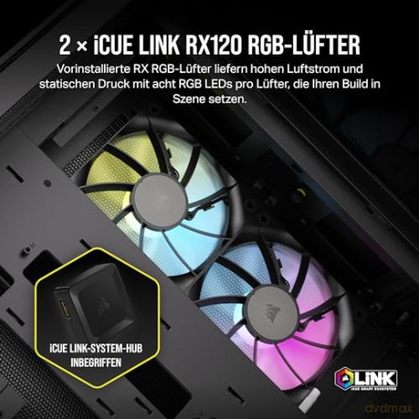Obudowa 2500X mATX iCUE Mid-Tower Black RGB