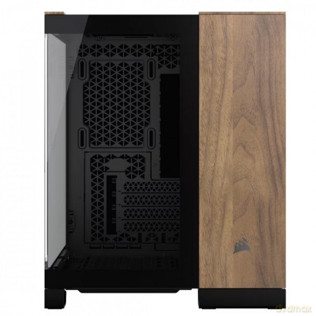 Obudowa 2500X mATX Mid Tower Czarny/Orzech drewno