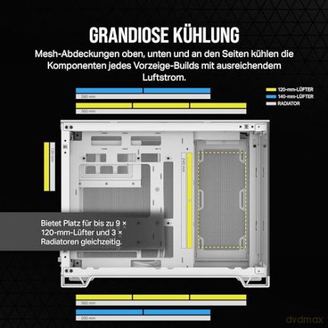 Obudowa 2500X mATX Mid-Tower Biała
