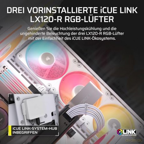 Obudowa 3500X LXR LINK TG Mid-Tower Biała