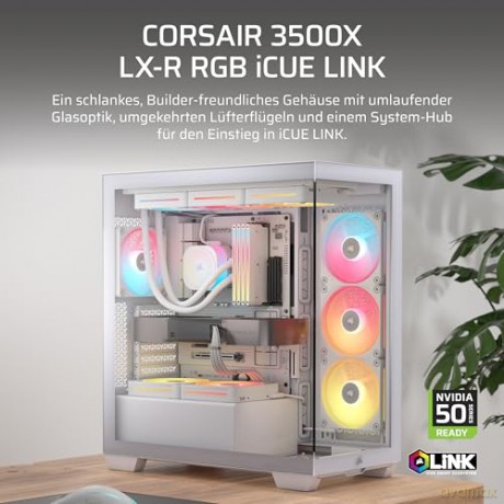 Obudowa 3500X LXR LINK TG Mid-Tower Biała