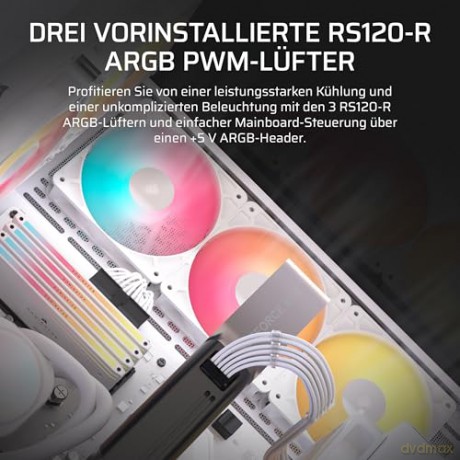 Obudowa 3500X RSR ARGB TG Mid-Tower Biała