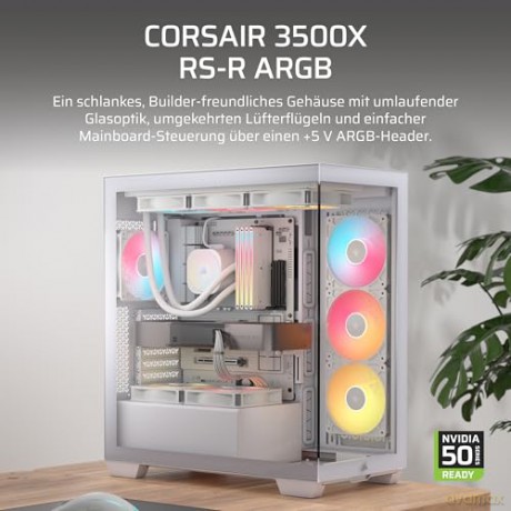 Obudowa 3500X RSR ARGB TG Mid-Tower Biała