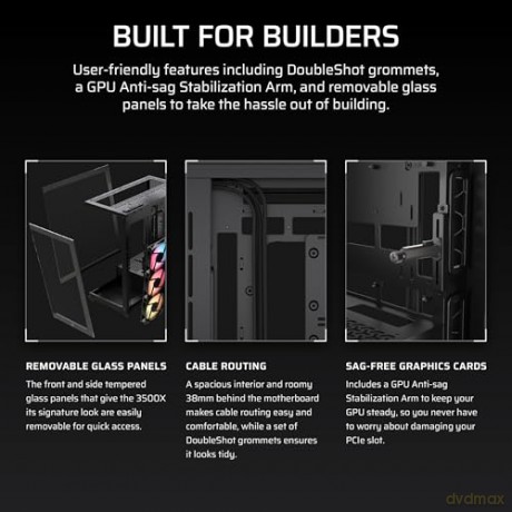 Obudowa 3500X RSR ARGB TG Mid-Tower Czarna