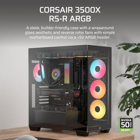 Obudowa 3500X RSR ARGB TG Mid-Tower Czarna