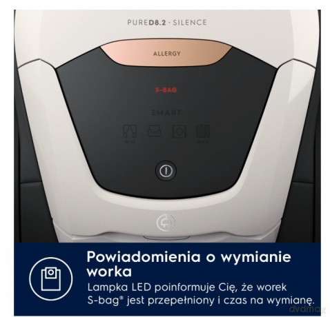 Odkurzacz workowy Pure D8 PD82-ALRG SILENCE