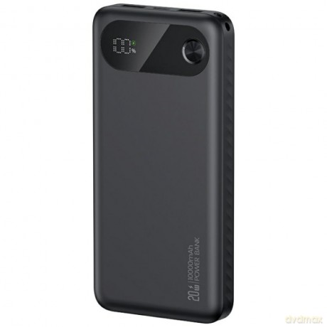 Powerbank PB80 10000mAh 20W PD 2xUSB-A + USB-C czarny