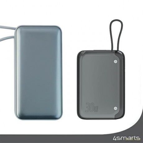 Powerbank Pocket 30W 10000mAh wbudowany kabel USB-C 15cm