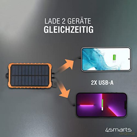 Powerbank Propper Solarny 12000mAh Szary