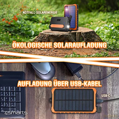 Powerbank Propper Solarny 12000mAh Szary