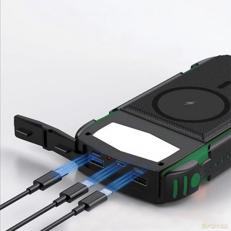 Powerbank Solarny 20000mAh TitanPack Rugged UltiMag Zielony