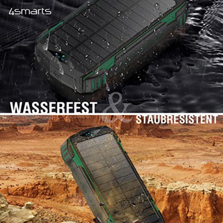 Powerbank Solarny 20000mAh TitanPack Rugged UltiMag Zielony
