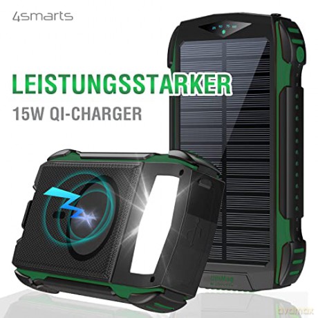 Powerbank Solarny 20000mAh TitanPack Rugged UltiMag Zielony