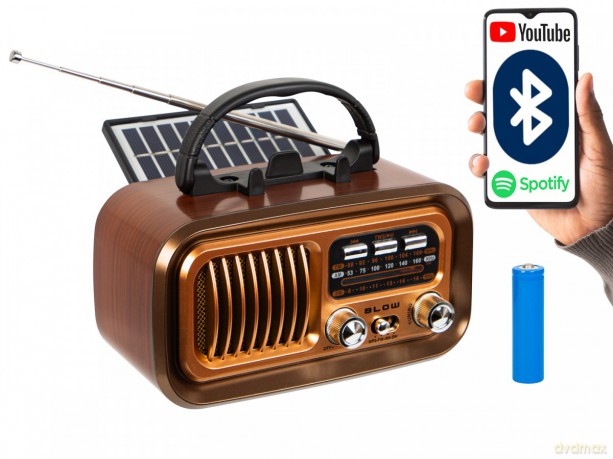 Radio przenośne analogowe AM/FM RA16 solarne