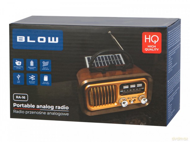 Radio przenośne analogowe AM/FM RA16 solarne