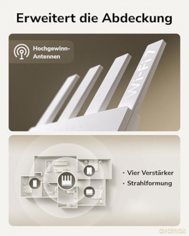 Router WR3600 BE3600 Gigabit Dual Band Wi-Fi 7 Router 4 x 10/100/1000Mbps Ports, 4 x 5dBi fixed antennas, WiFi router/AP/ Repeater/ WISP