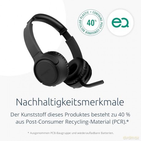 Słuchawki bezprzewodowe EQ H1050 z mikrofonem i technologią redukcji hałasu ENC