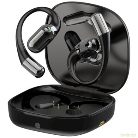 Słuchawki Bluetooth OWS tłumacz AI z wyświetlaczem SkyBuds Czarne