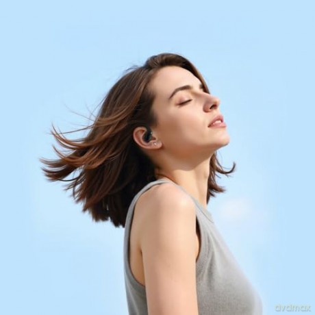 Słuchawki Bluetooth OWS tłumacz AI z wyświetlaczem SkyBuds Czarne