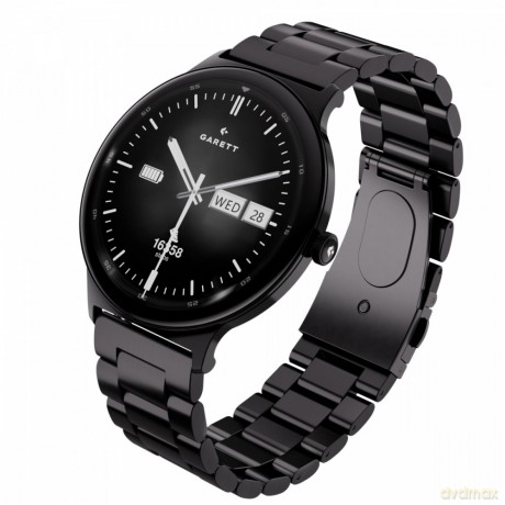 Smartwatch Quantum czarny stalowy
