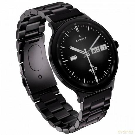 Smartwatch Quantum czarny stalowy