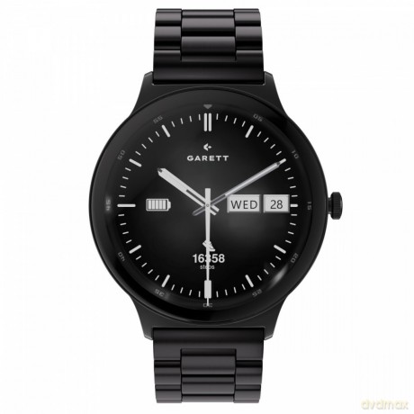 Smartwatch Quantum czarny stalowy