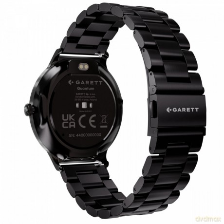 Smartwatch Quantum czarny stalowy