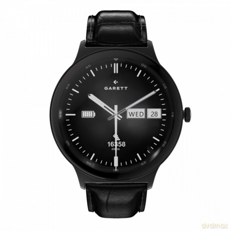 Smartwatch Quantum czarny stalowy