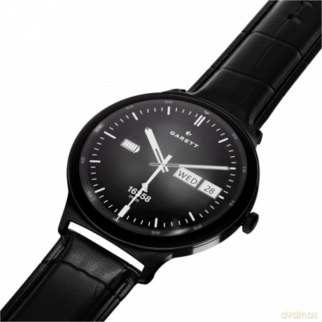 Smartwatch Quantum czarny stalowy
