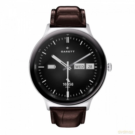 Smartwatch Quantum srebrny stalowy