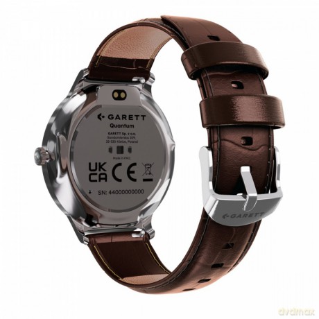 Smartwatch Quantum srebrny stalowy