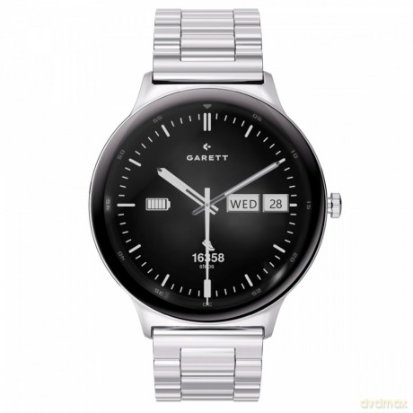 Smartwatch Quantum srebrny stalowy
