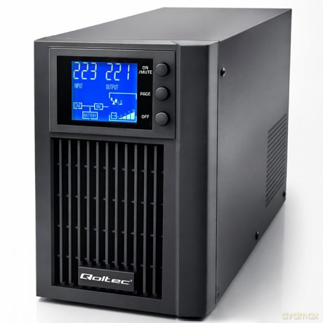 Zasilacz awaryjny UPS Pure Sine Wave | 1kVA | 800W | AVR | LCD | Czysty Sinus