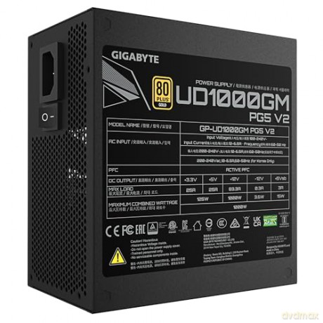 Zasilacz modularny UD1000GM PG5 V2 1000W 8 US GOLD ATX