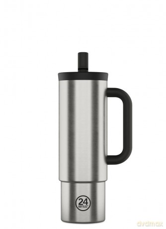24Bottles - Straw Cup - Brushed Steel - 800 ml