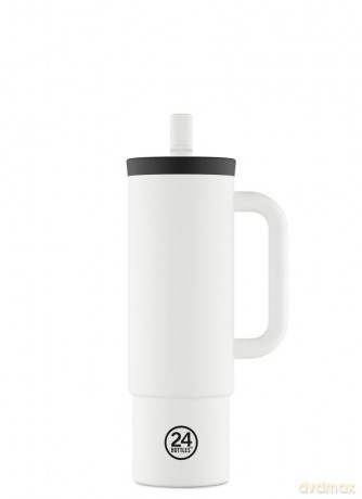 24Bottles - Straw Cup - Ice White - 800 ml