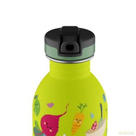 24Bottles - Urban Bottle - Veggie Friends - Lime - 250 ml