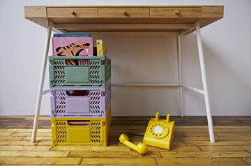 3 Sprouts - Modern Folding Crate Large Green