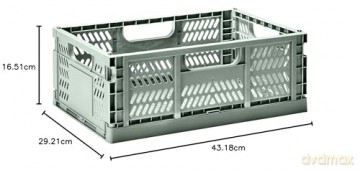 3 Sprouts - Modern Folding Crate Large Green