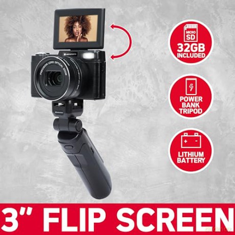 AGFAPHOTO - Vlogging Camera Realishot 5x Optical Zoom