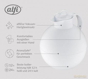 Alfi - Kugle Thermos - Frozen White (0115 012 094)