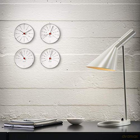 Arne Jacobsen - Bankers Hygrometer - White/Black/Red - 12 cm