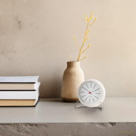 Arne Jacobsen - Bankers Table Clock - 11 cm - Dark Grey