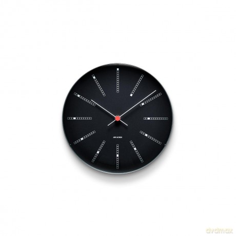 Arne Jacobsen - Bankers Wall Clock - 21 cm - Black