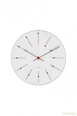 Arne Jacobsen - Bankers Wall Clock - 21 cm - White