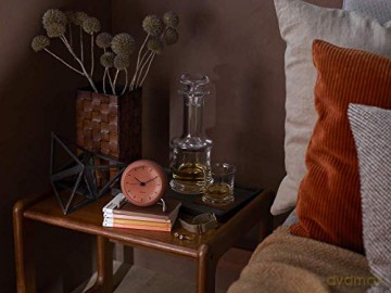 Arne Jacobsen - City Hall Table Clock - 11 cm - Red