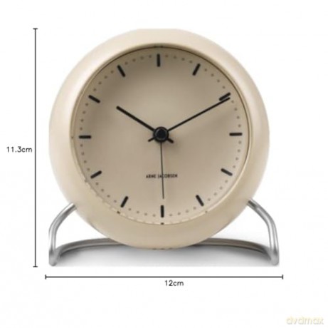 Arne Jacobsen - City Hall Table Clock - 11 cm - Sand